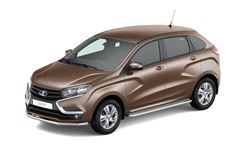 Защита порогов с алюминиевой площадкой 51мм (НПС) LADA XRAY 2016